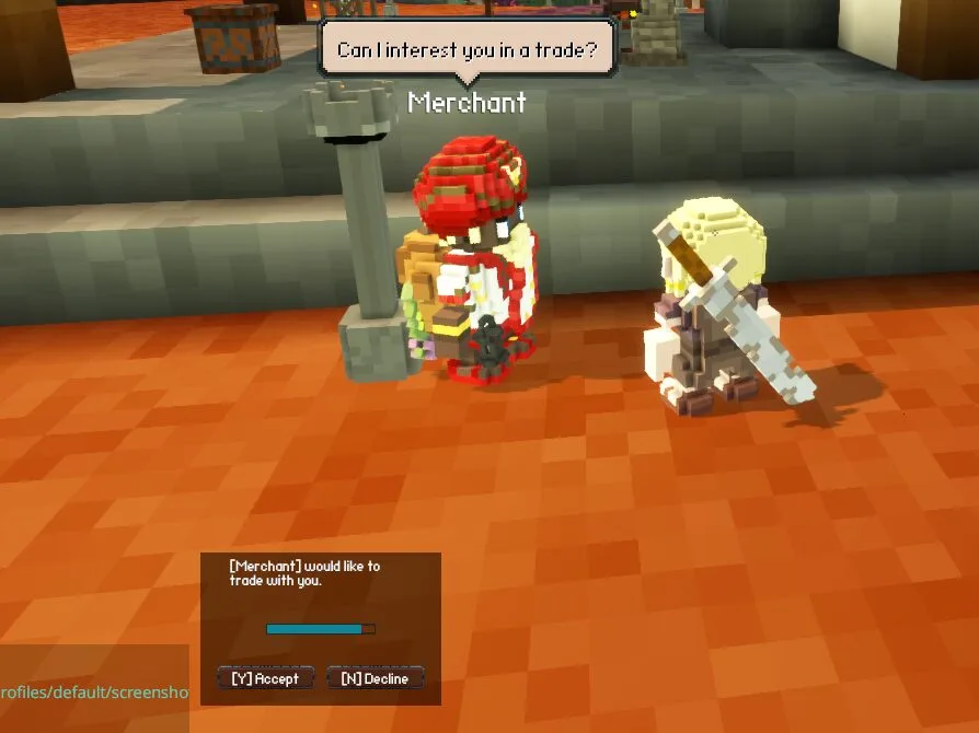 A merchant NPC